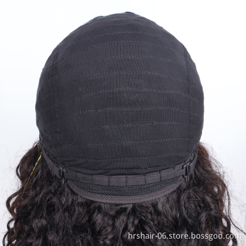 130% 150% 180% Throw On And Go Cheap Machine Made Black  brazilian Human customized Hair Wigs for lady and Women